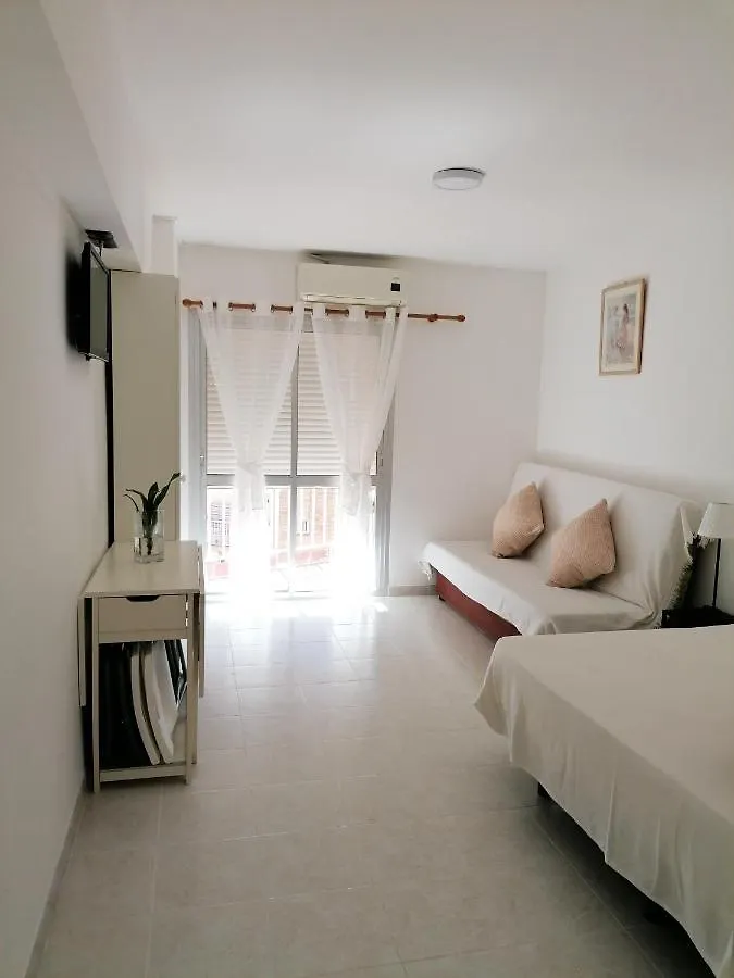 Comfortable Studio With Sea View In Benalmadena 30 M² Pool 0*,